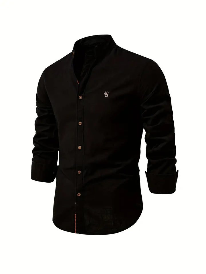Soren | Men's Stand Collar Button-Up Casual Shirt