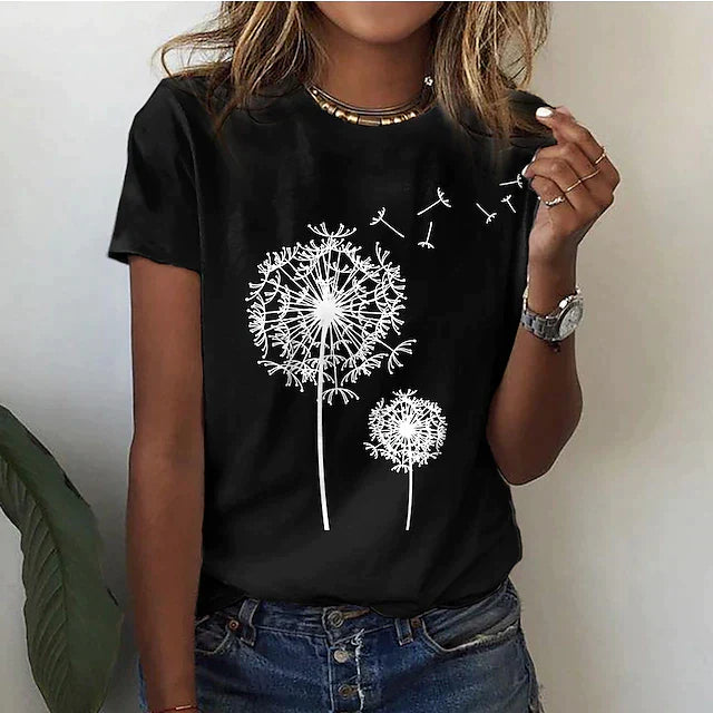 Riley | Women's Casual Crew Neck Graphic Tee Shirt