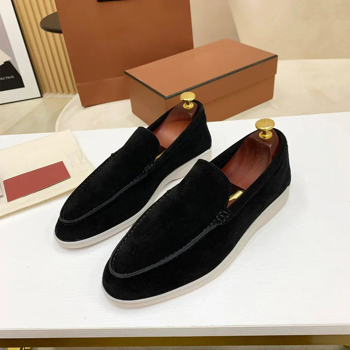 Tristan | Men's Casual Flat Loafers With Contrast Sole