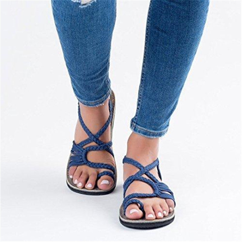 Calira | Women's Open Toe Everyday Flat Summer Sandals