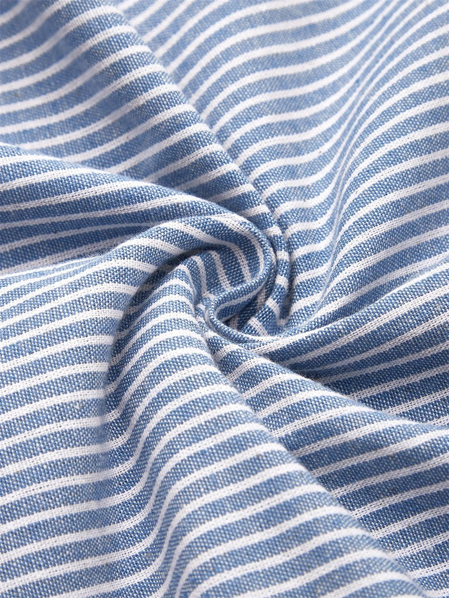 Hannah | Women's Striped A-Line Casual Midi Dress