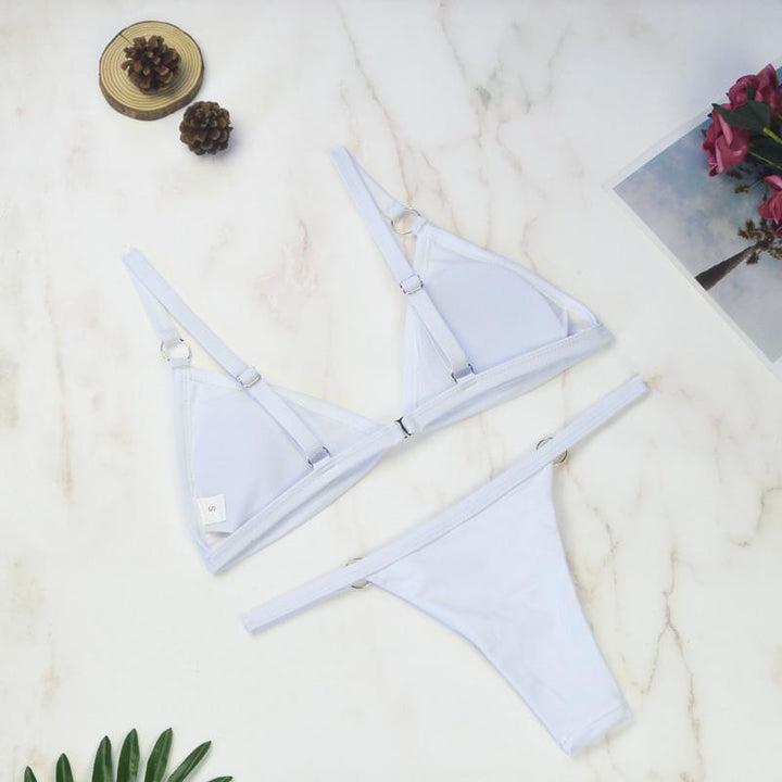 Nerina | Women's Adjustable Strap Triangle Bikini Set