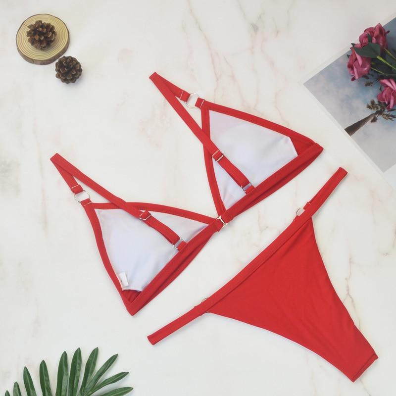 Nerina | Women's Adjustable Strap Triangle Bikini Set