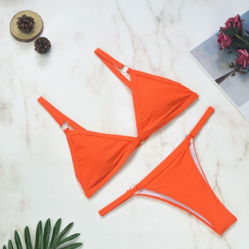 Nerina | Women's Adjustable Strap Triangle Bikini Set