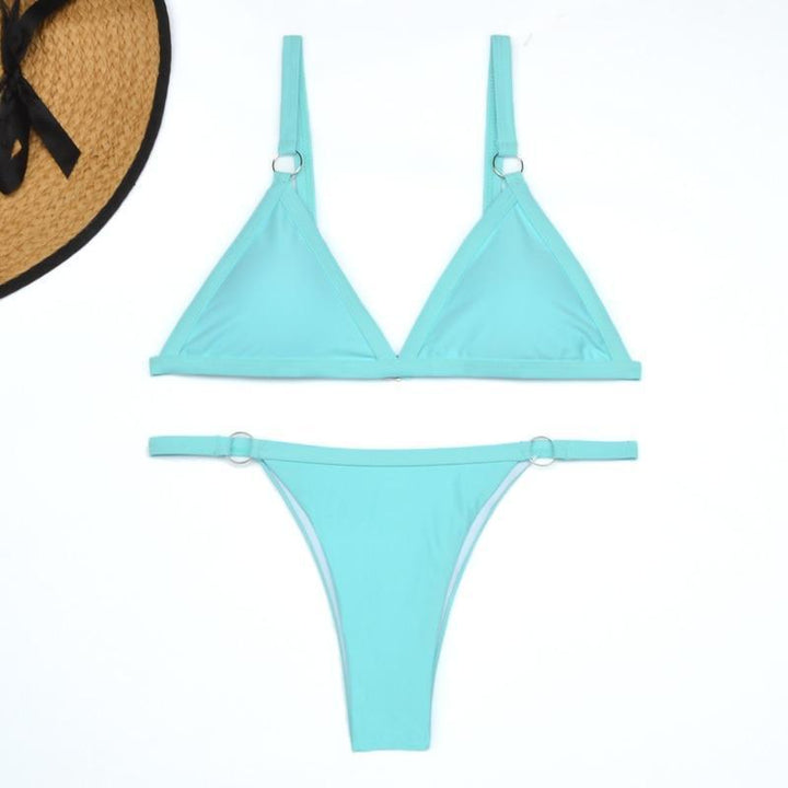 Nerina | Women's Adjustable Strap Triangle Bikini Set