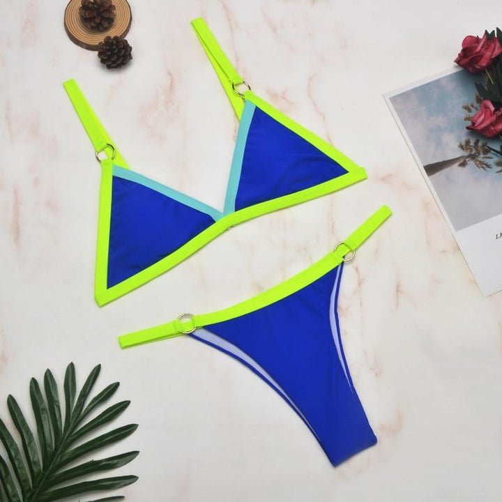 Nerina | Women's Adjustable Strap Triangle Bikini Set