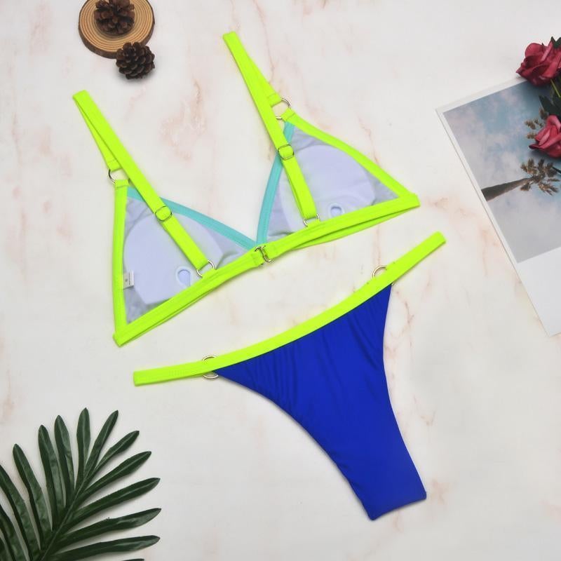 Nerina | Women's Adjustable Strap Triangle Bikini Set