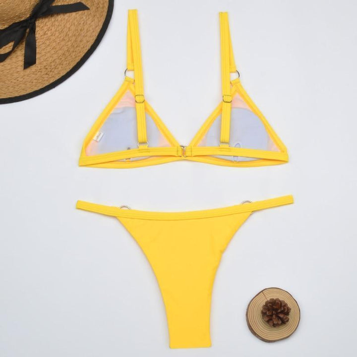 Nerina | Women's Adjustable Strap Triangle Bikini Set