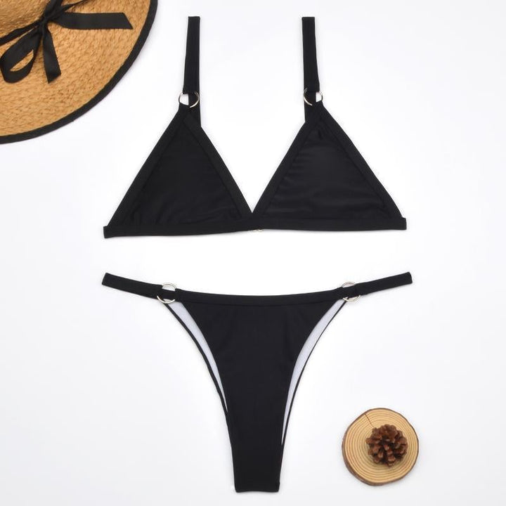 Nerina | Women's Adjustable Strap Triangle Bikini Set