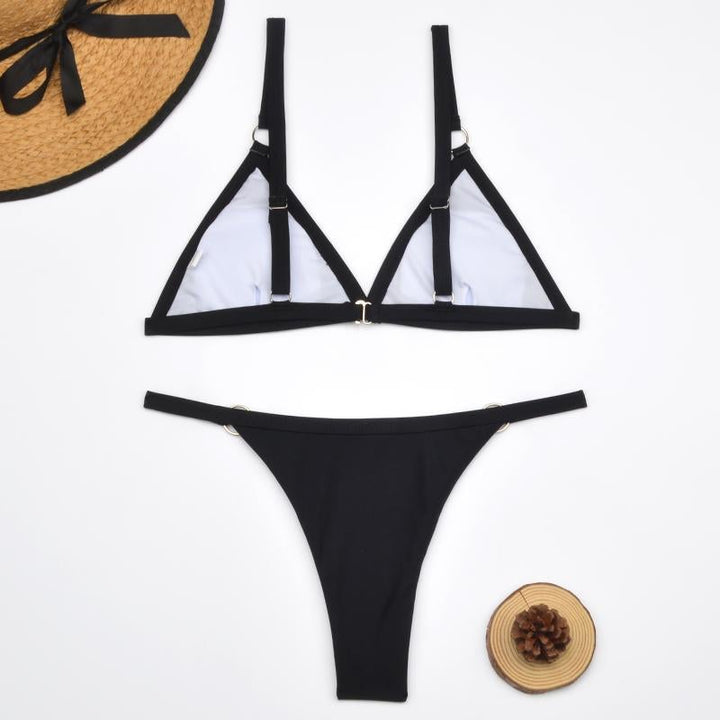 Nerina | Women's Adjustable Strap Triangle Bikini Set