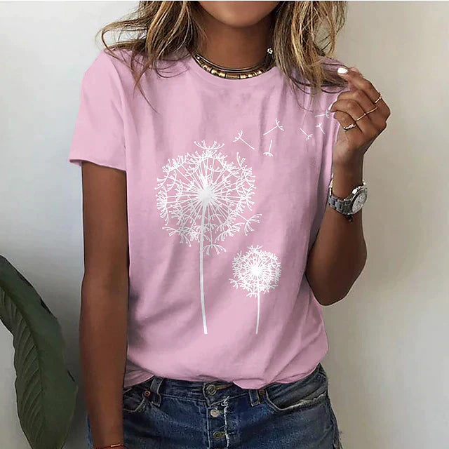 Riley | Women's Casual Crew Neck Graphic Tee Shirt