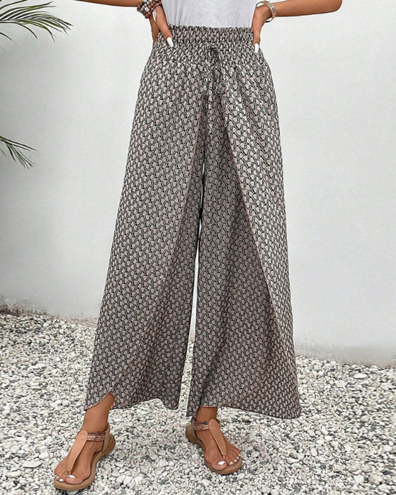 Elira | Women's Boho High-Waist Printed Pants