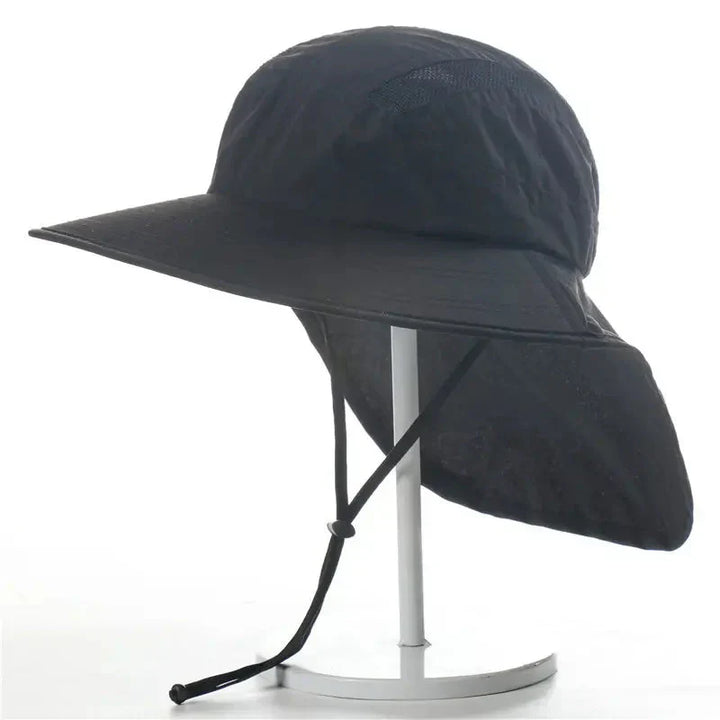 Wide Brim Sun Hat Neck Flap UV-Protection Lightweight Outdoor