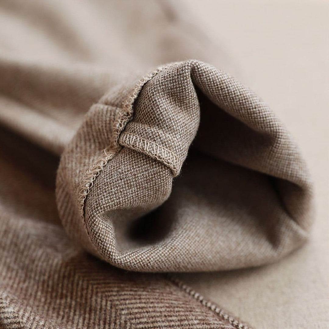 Henry | Men's Structured Herringbone Wool Trousers