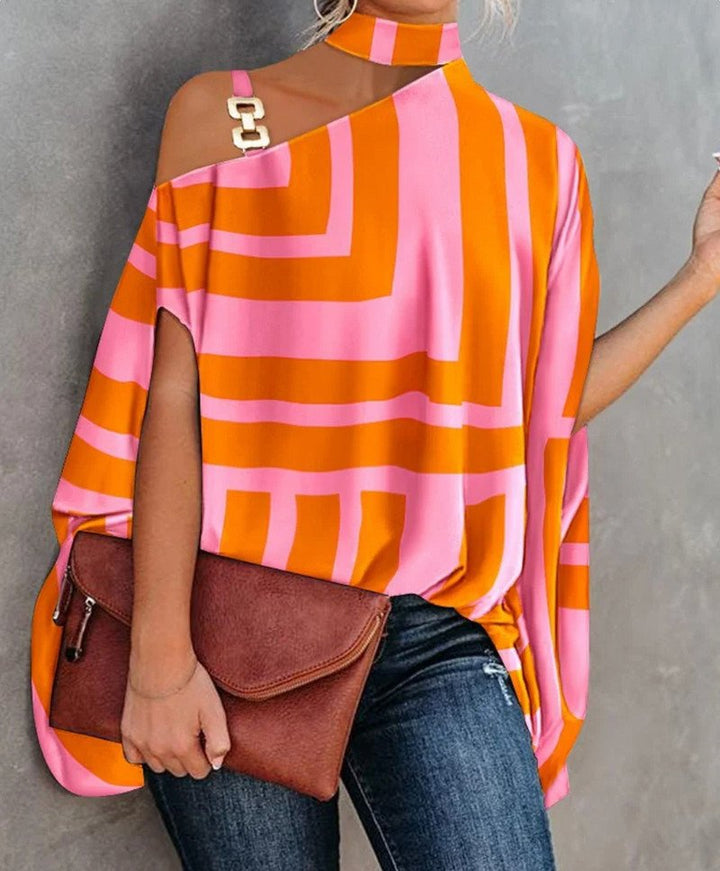 Diana | Women's Relaxed Printed Short Sleeve Top