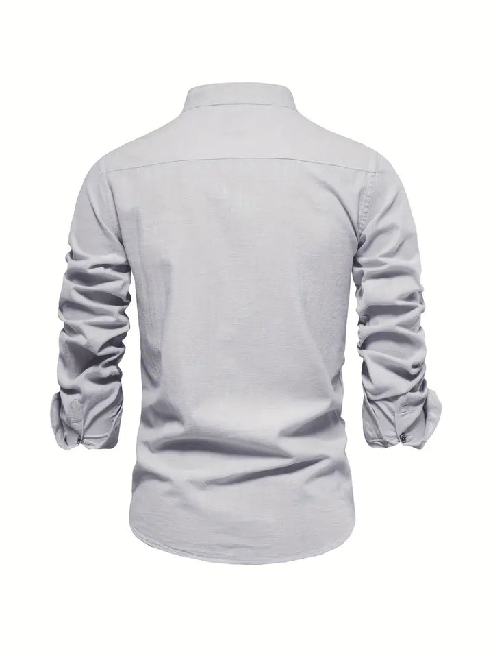 Soren | Men's Stand Collar Button-Up Casual Shirt