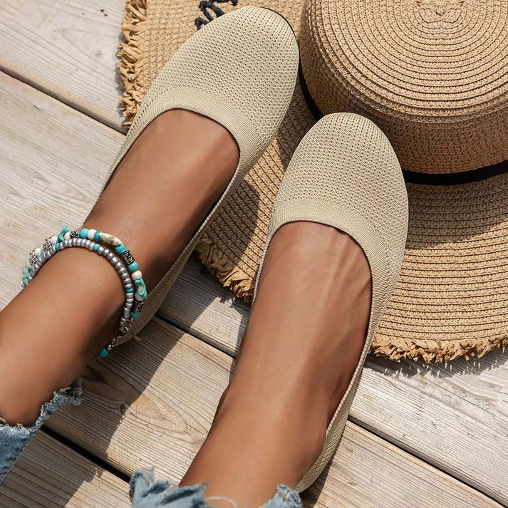 Maren | Women's Knit Ballet Flats Slip On Shoes