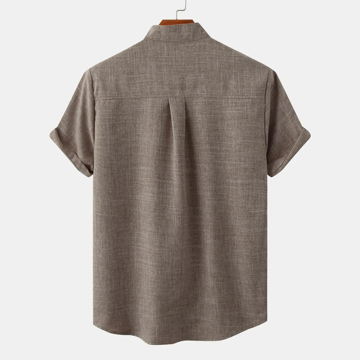Rowan | Men's Stand Collar Button Front Casual Shirt