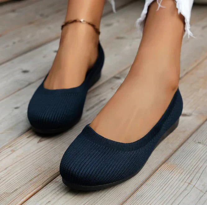 Elira | Women's Knit Slip-On Classic Ballet Flats