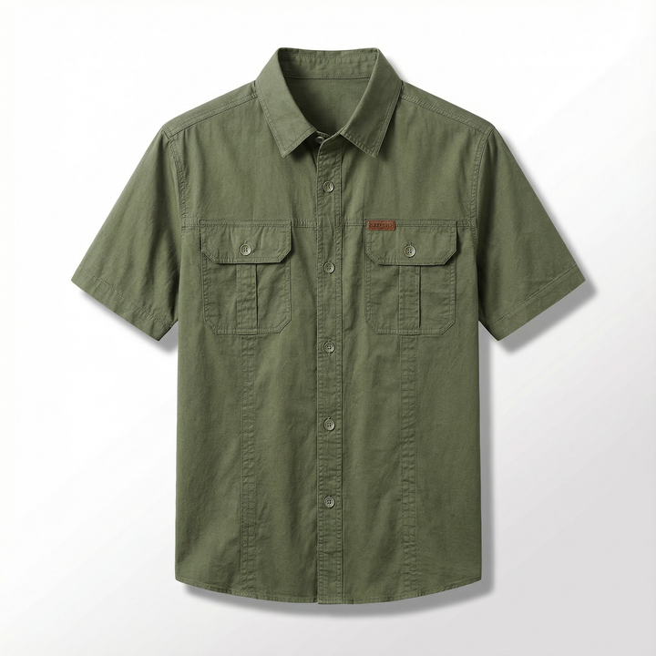 Brennan | Men's Utility Button-Up Pocket Cargo Shirt