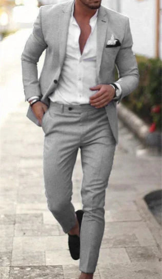 Dorian | Men's Tailored Slim Fit Two-Piece Suit Set