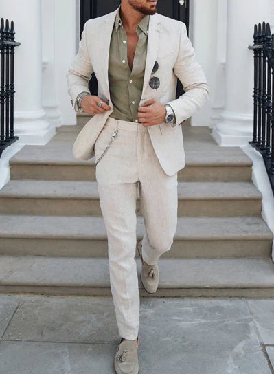 Dorian | Men's Tailored Slim Fit Two-Piece Suit Set