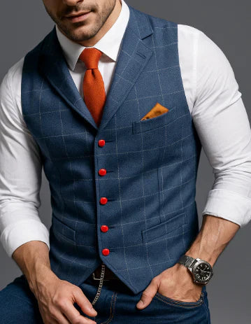 Darian | Men's Tailored Lapel Collar Waistcoat Vest