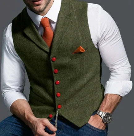 Darian | Men's Tailored Lapel Collar Waistcoat Vest