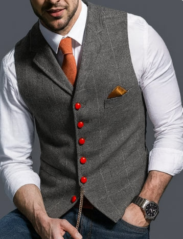 Darian | Men's Tailored Lapel Collar Waistcoat Vest