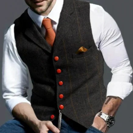 Darian | Men's Tailored Lapel Collar Waistcoat Vest