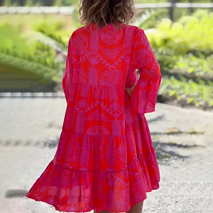 Lola | Women's Tiered Floral Flowing Summer Dress