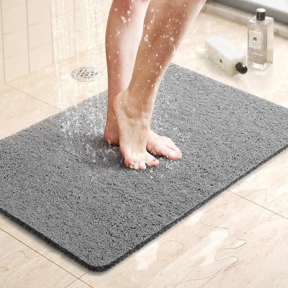 Non-Slip Shower Mat Anti-Skid – PVC, Suction Cups & Quick Dry, Comfortable Bath Safety Mat for Shower