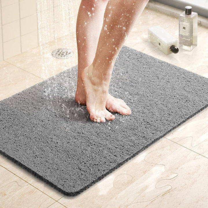 Non-Slip Shower Mat Anti-Skid – PVC, Suction Cups & Quick Dry, Comfortable Bath Safety Mat for Shower
