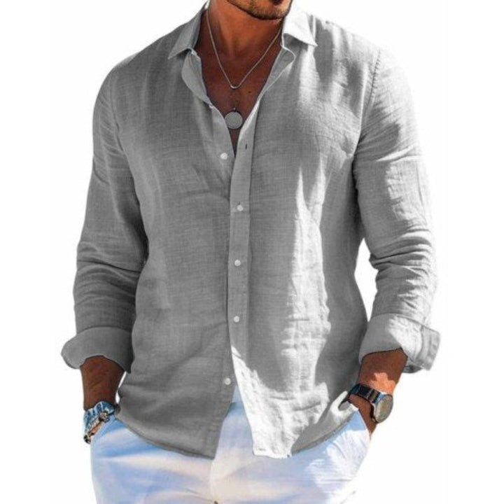 Lucian | Men's Linen Button Up Relaxed Fit Shirt