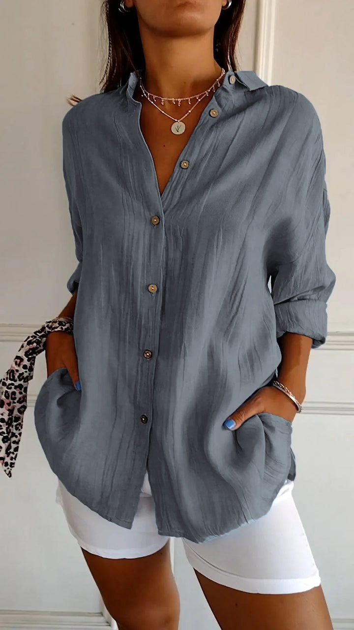 Elira | Women's Button-Up Collared Summer Shirt