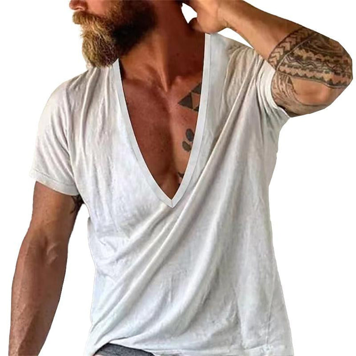 Ryder | Men's Deep Cut V-Neck Slim Fit Short Sleeve Tee
