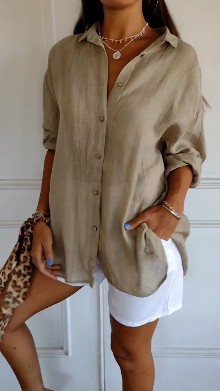 Elira | Women's Button-Up Collared Summer Shirt