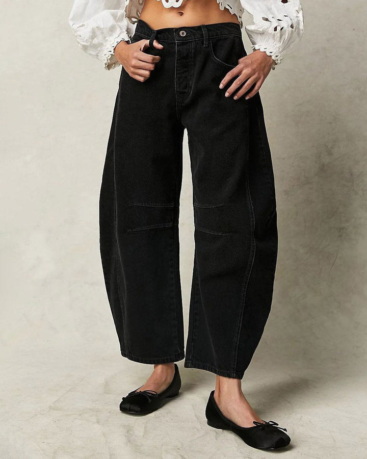 Avery | Women's Relaxed Barrel Leg Denim Pants