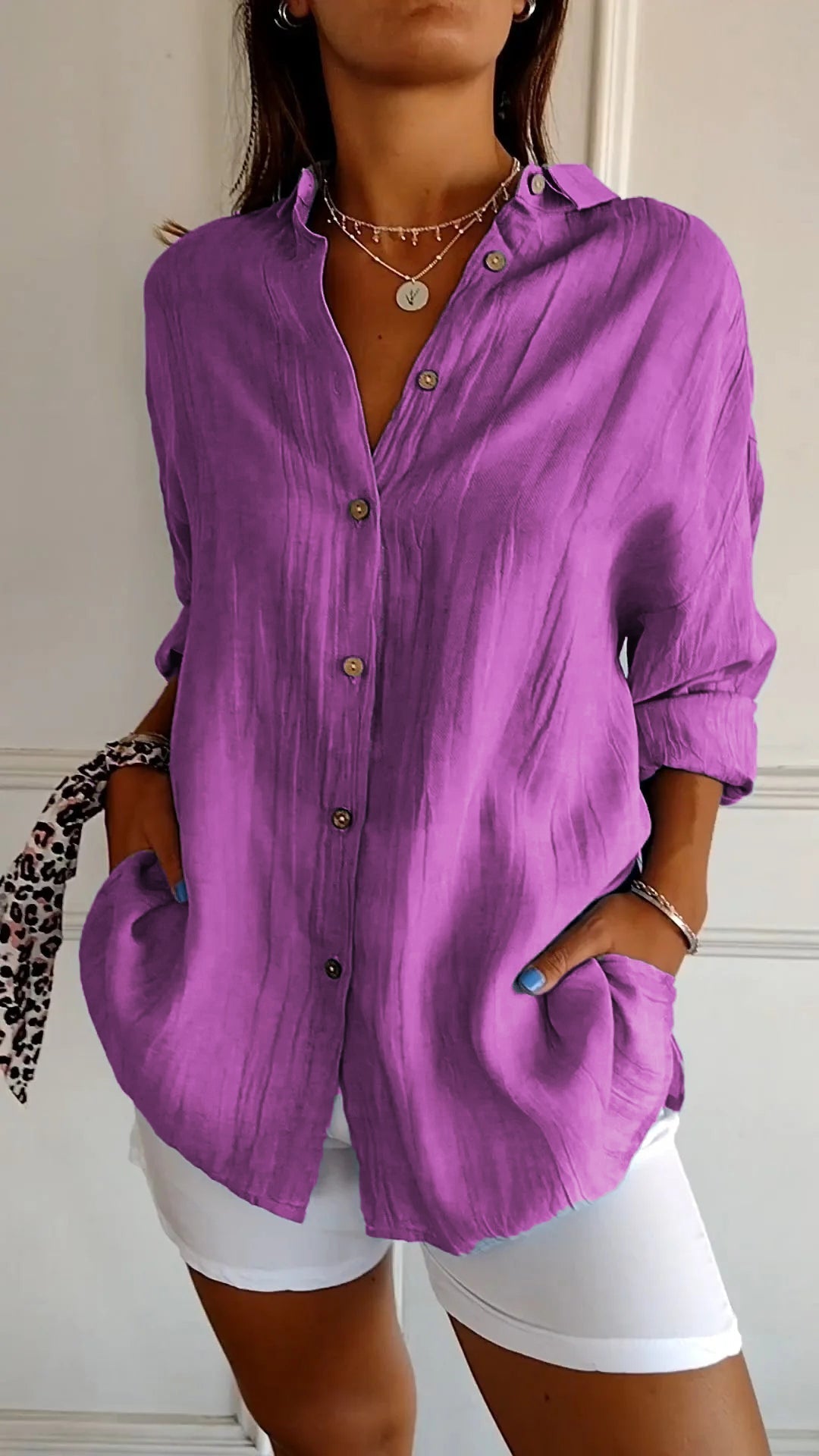 Elira | Women's Button-Up Collared Summer Shirt