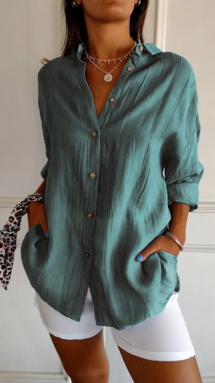 Elira | Women's Button-Up Collared Summer Shirt