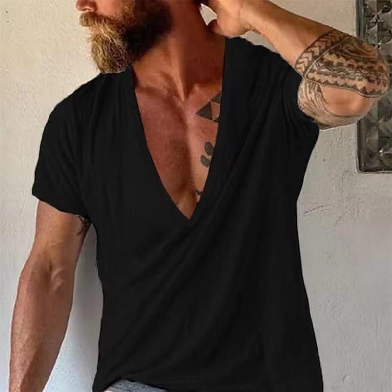 Ryder | Men's Deep Cut V-Neck Slim Fit Short Sleeve Tee