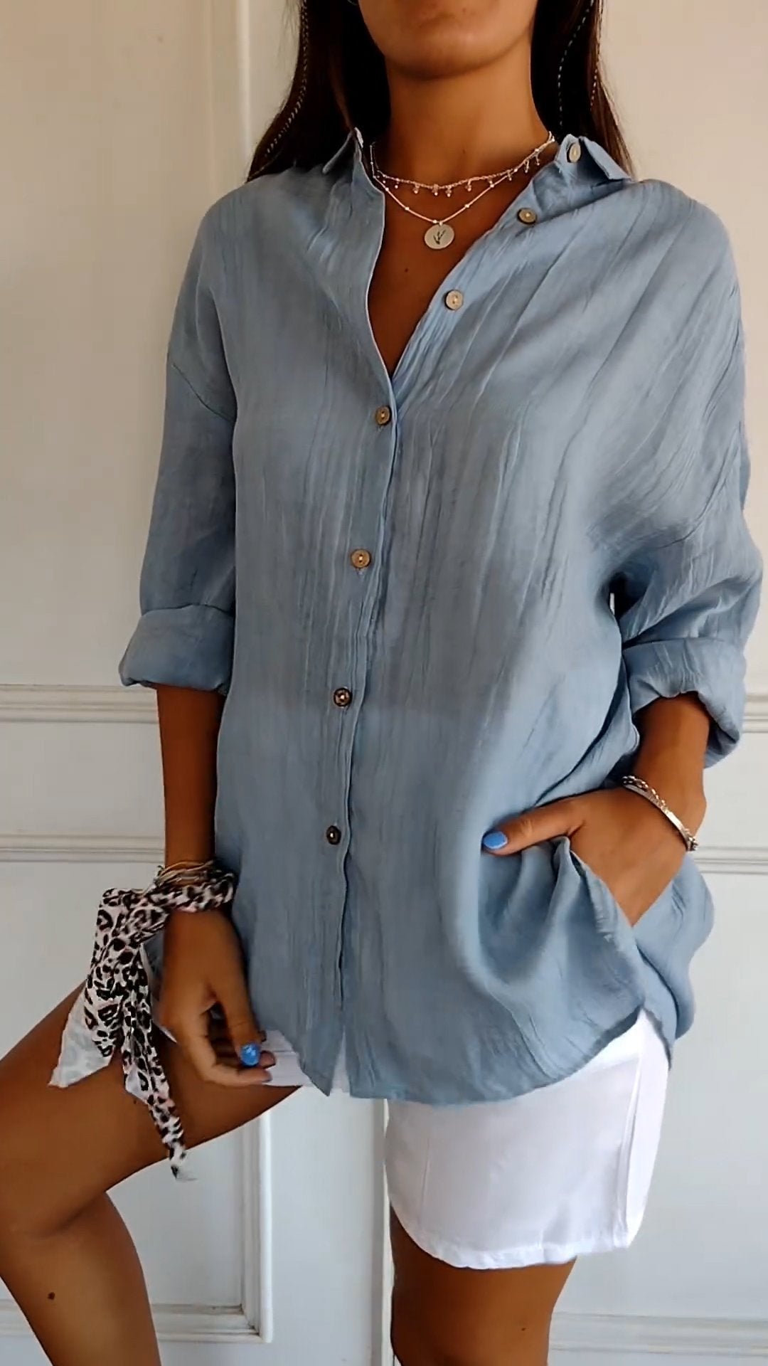 Elira | Women's Button-Up Collared Summer Shirt