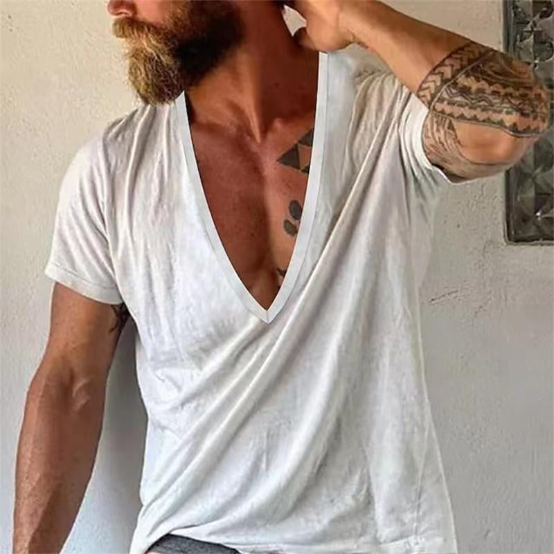 Ryder | Men's Deep Cut V-Neck Slim Fit Short Sleeve Tee