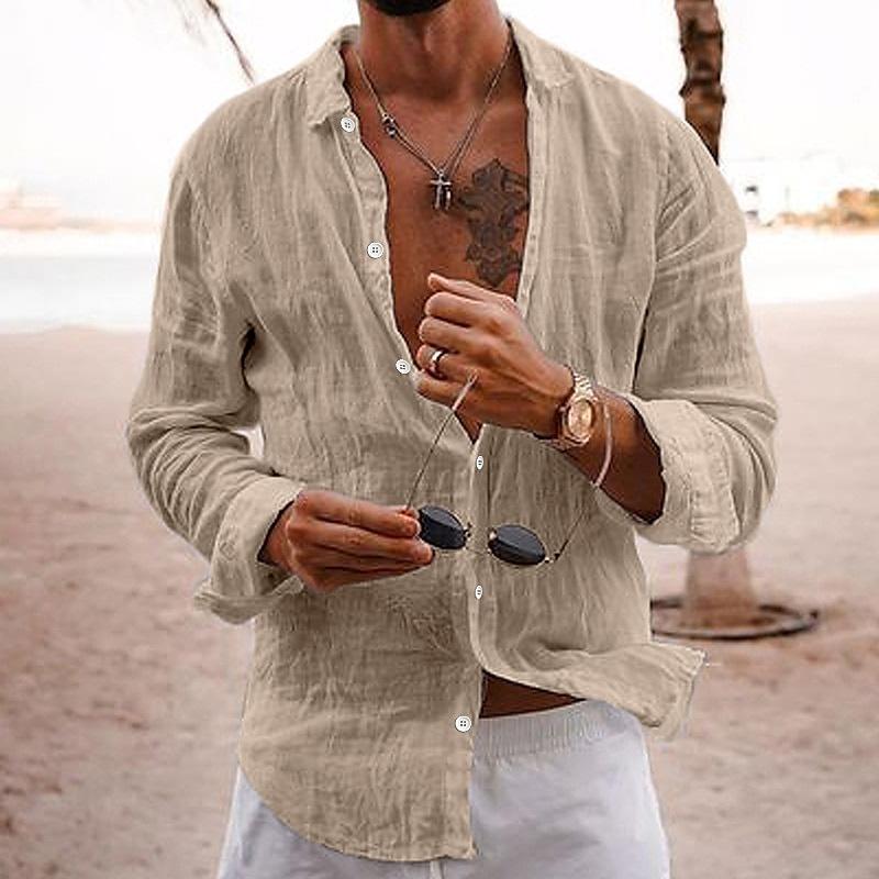 Rafael | Men's Linen Button Up Summer Shirt