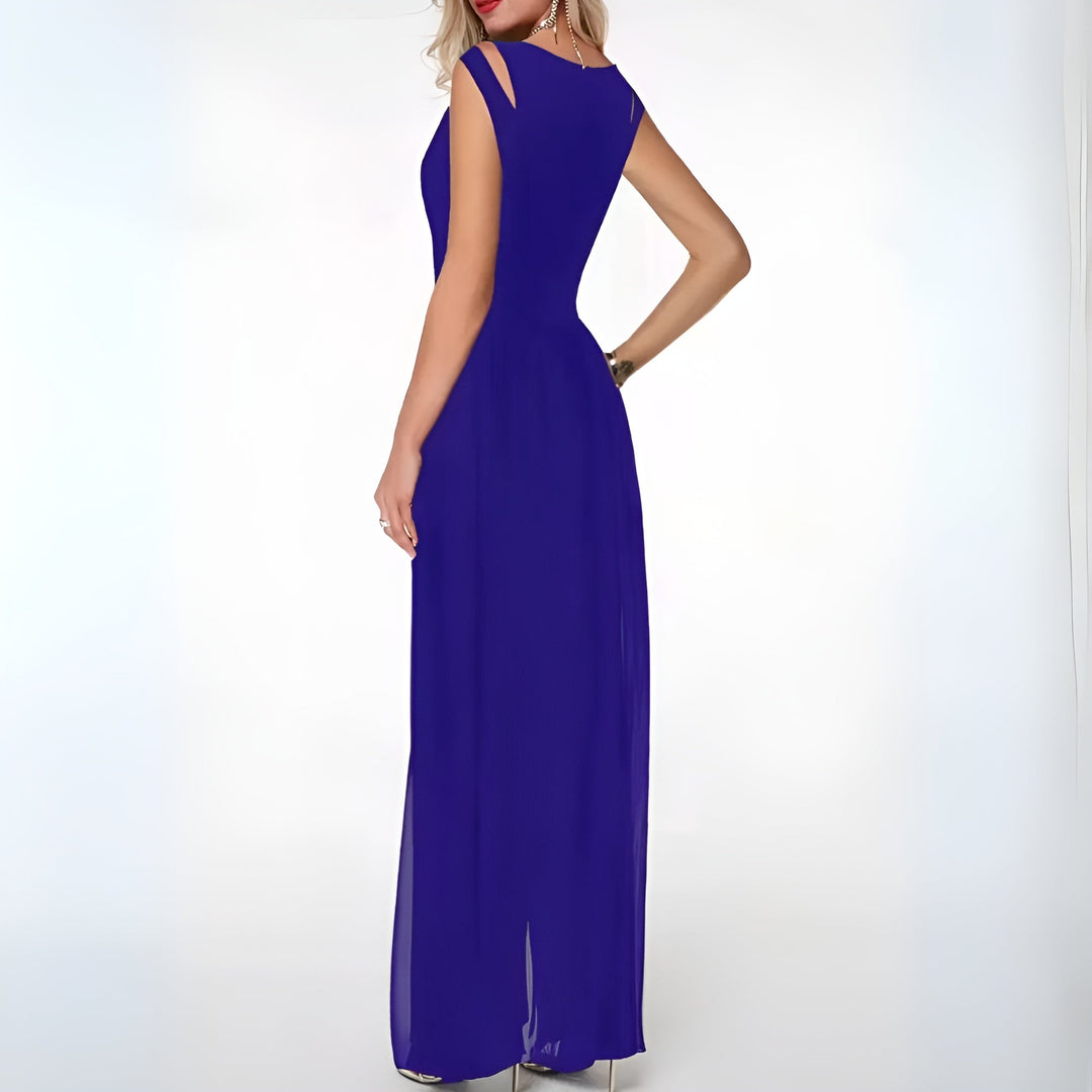 Bianca | Women's Sheer Overlay Wide-Leg Jumpsuit