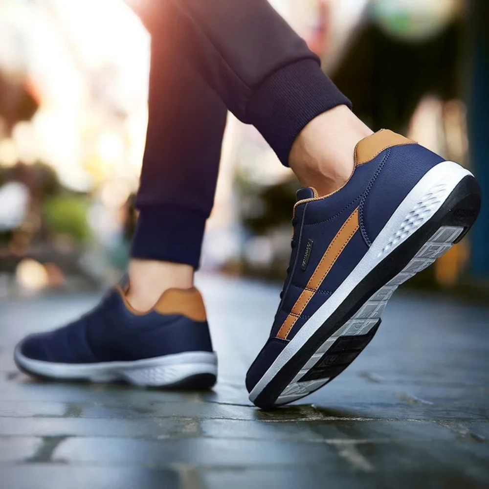 Zayden | Men's Water-Repellent Lace-Up Low-Top Trainers