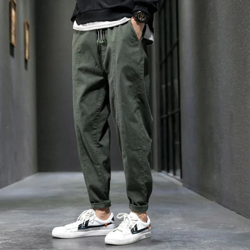 Elian | Men's Tapered Fit Drawstring Casual Trousers