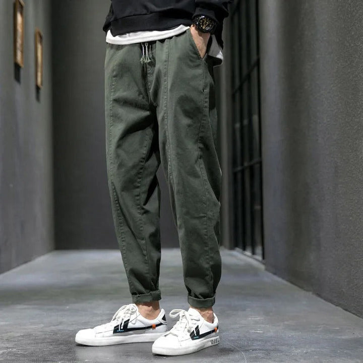 Elian | Men's Tapered Fit Drawstring Casual Trousers