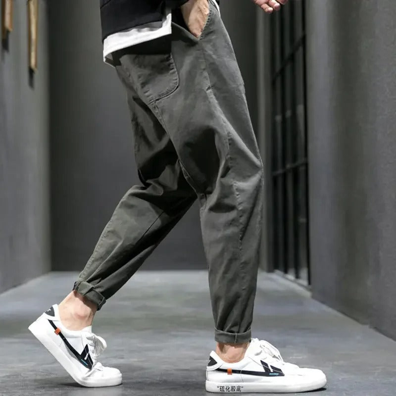 Elian | Men's Tapered Fit Drawstring Casual Trousers