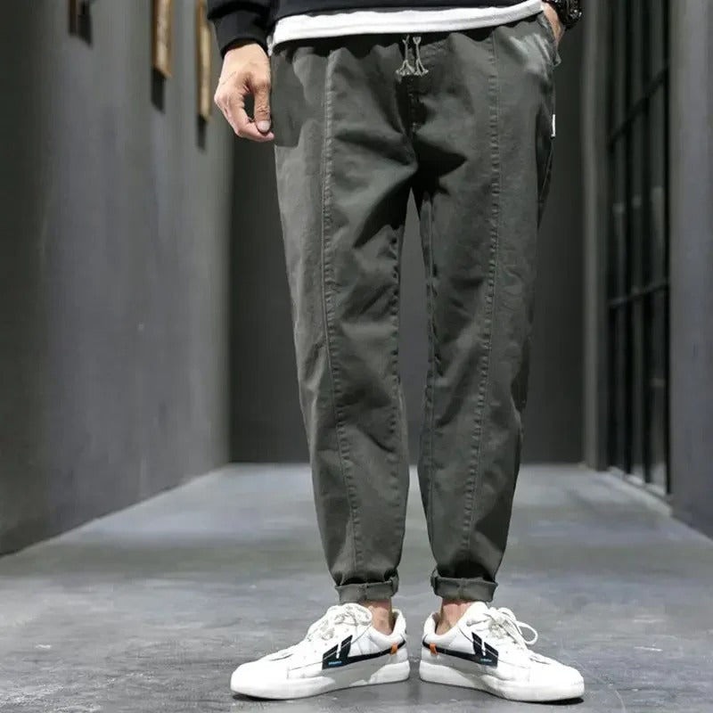 Elian | Men's Tapered Fit Drawstring Casual Trousers